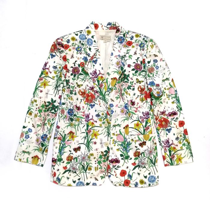 Gucci 🔥Vintage Gucci Floral butterfly blazer | Grailed