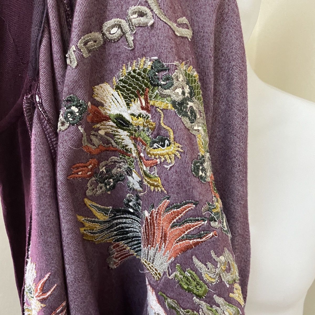 Japanese Brand VELVET SUKAJAN NYLAUS CREW EMBROIDED SWEATER Size US L / EU 52-54 / 3 - 6 Thumbnail