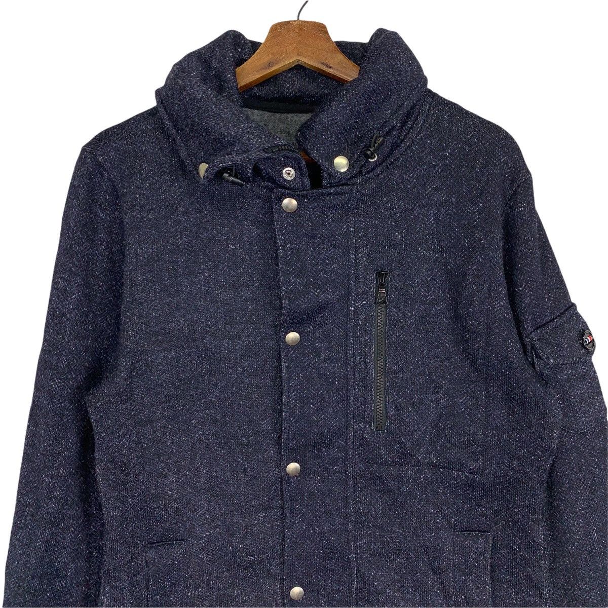 Beams Plus Vintage Beams Plus Hoodie Zip Up Denim Jacket Size US L / EU 52-54 / 3 - 2 Thumbnail