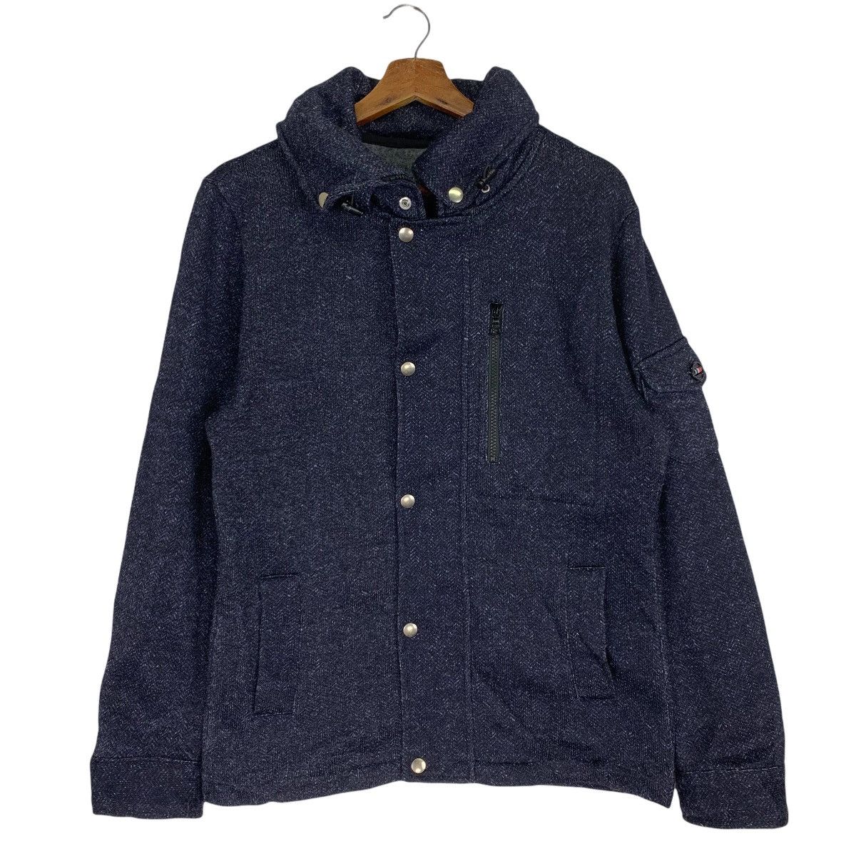 Beams Plus Vintage Beams Plus Hoodie Zip Up Denim Jacket Size US L / EU 52-54 / 3 - 1 Thumbnail