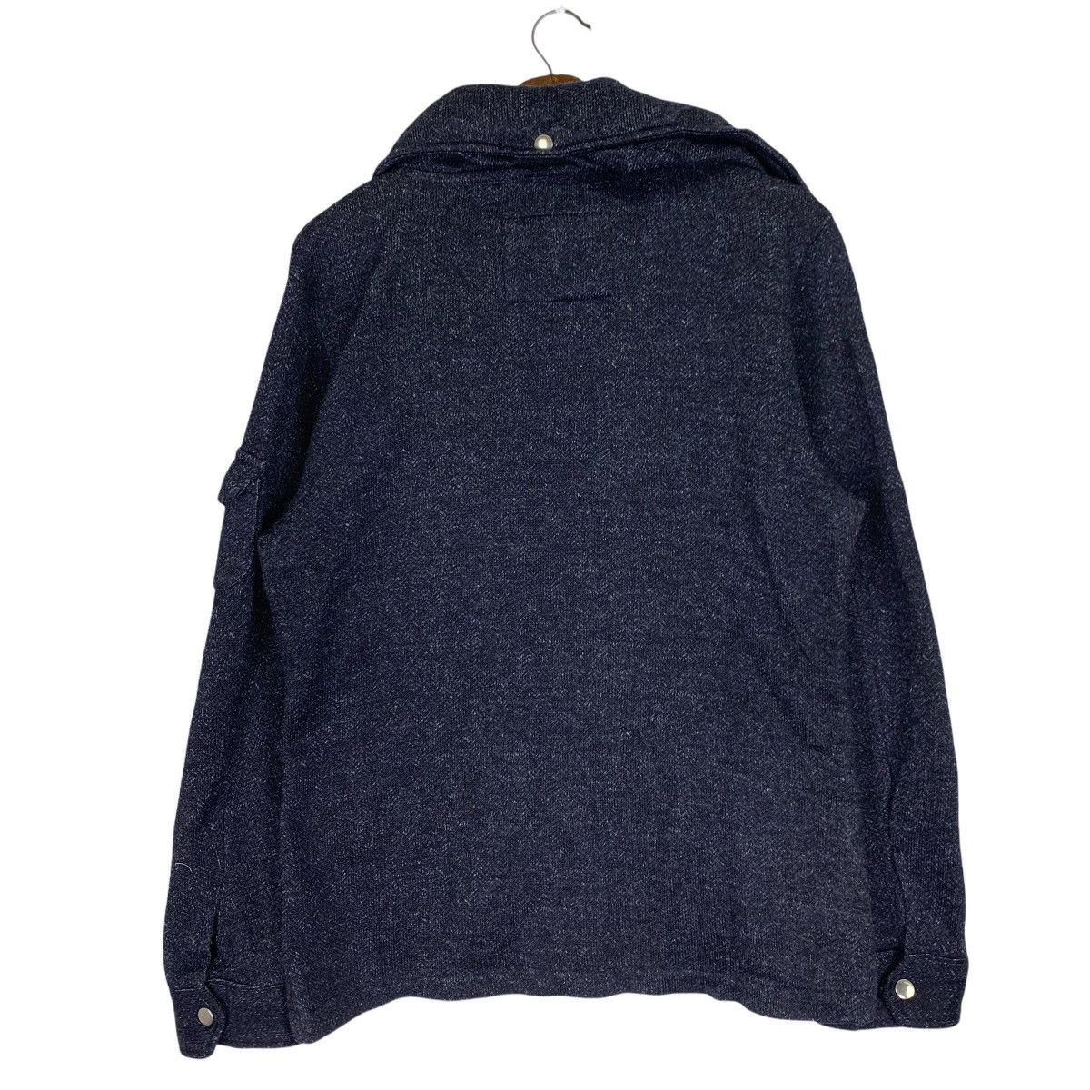 Beams Plus Vintage Beams Plus Hoodie Zip Up Denim Jacket Size US L / EU 52-54 / 3 - 6 Thumbnail