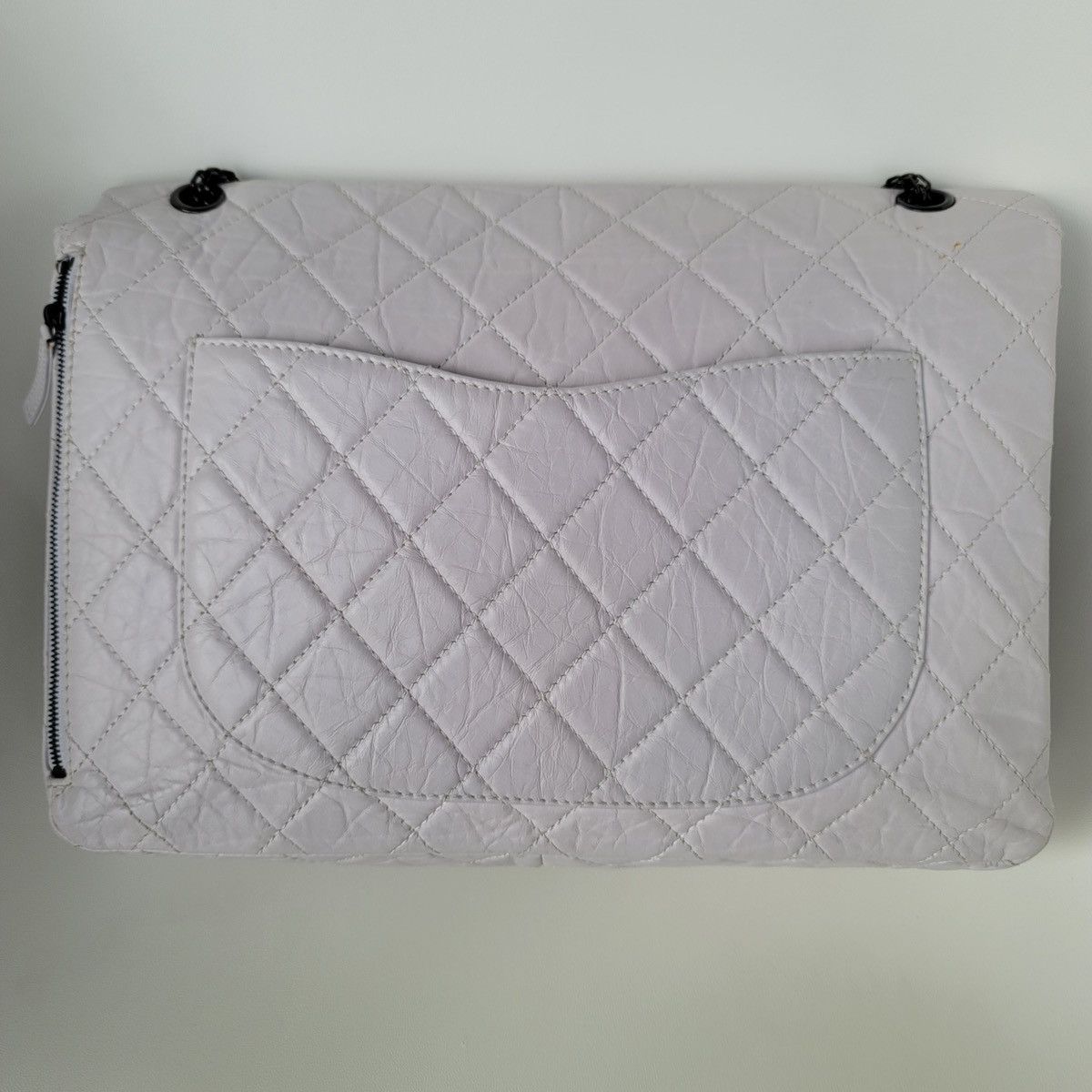 Chanel Chanel 2.55 Reissue XL Aged Calfskin Maxi Flap Gray Bag Size ONE SIZE - 8 Thumbnail