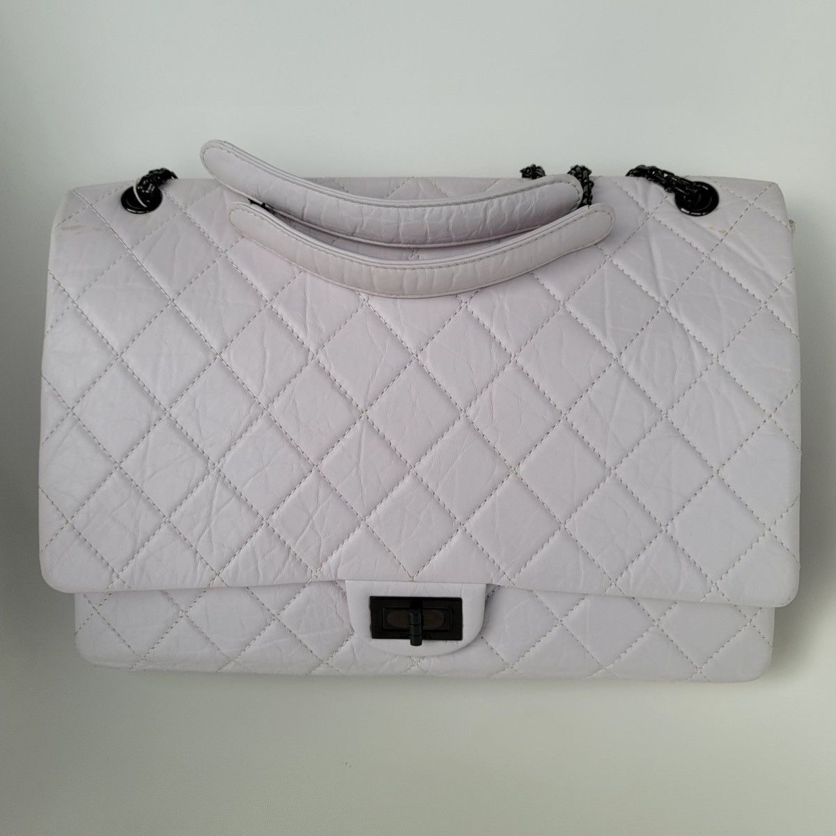 Chanel Chanel 2.55 Reissue XL Aged Calfskin Maxi Flap Gray Bag Size ONE SIZE - 5 Thumbnail