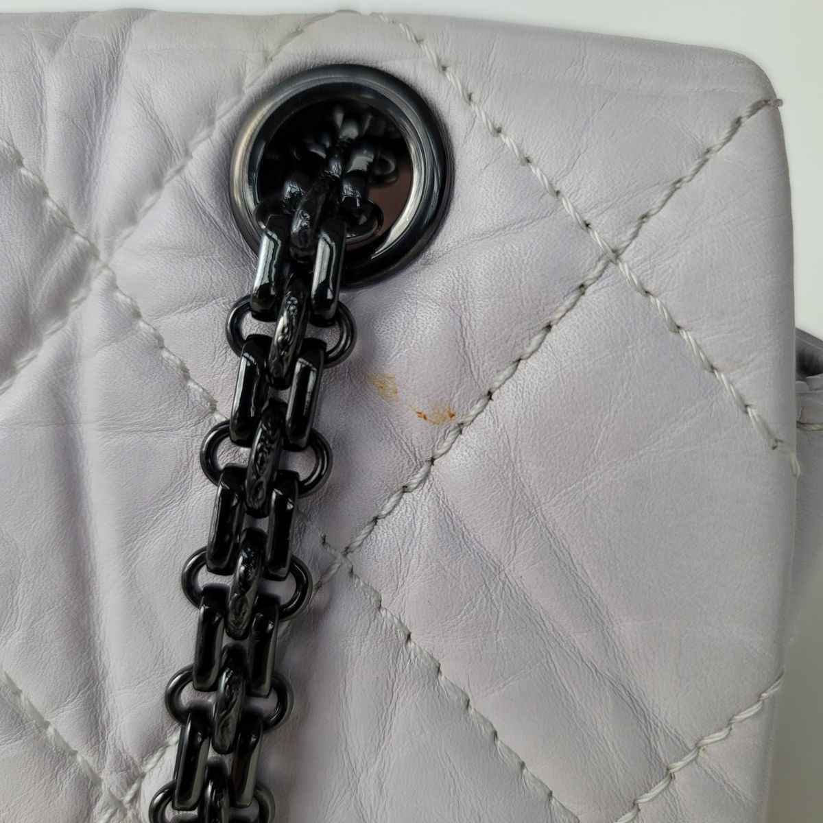 Chanel Chanel 2.55 Reissue XL Aged Calfskin Maxi Flap Gray Bag Size ONE SIZE - 9 Thumbnail