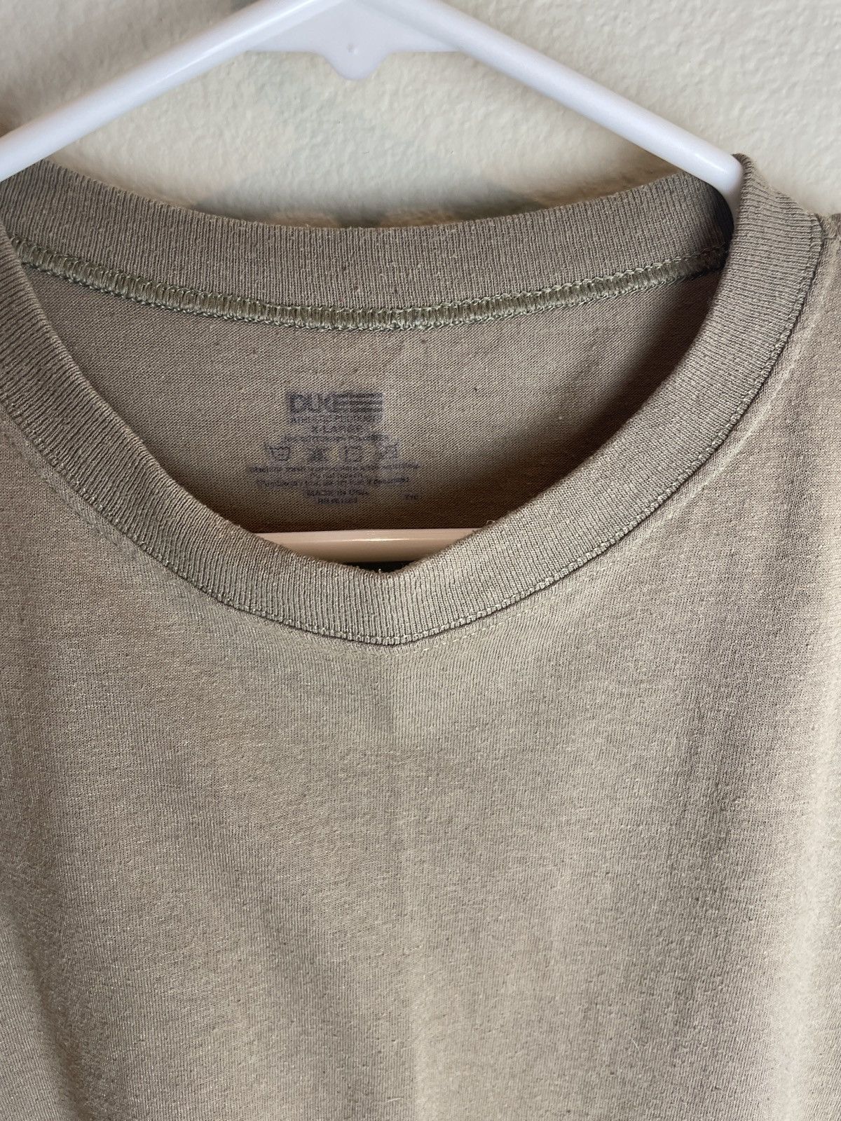 Vintage Vintage 90s Tan Blank T-Shirt Size US XL / EU 56 / 4 - 2 Thumbnail