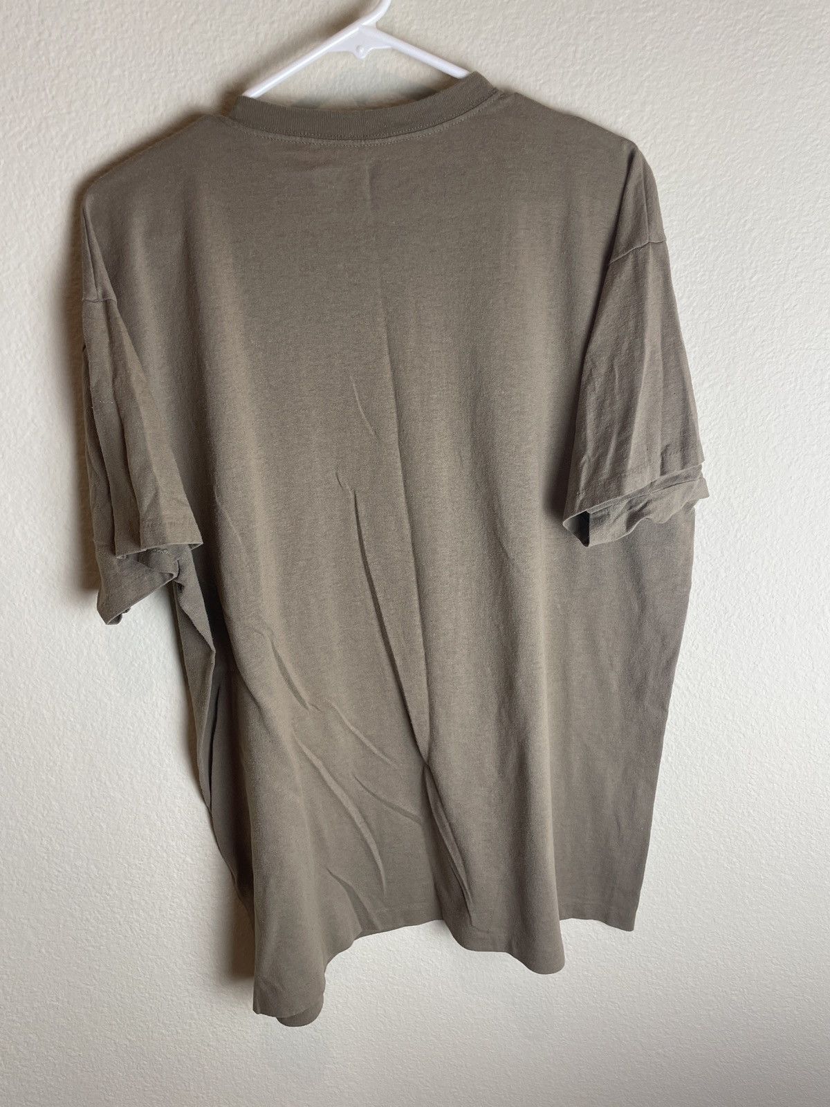 Vintage Vintage 90s Tan Blank T-Shirt Size US XL / EU 56 / 4 - 3 Thumbnail