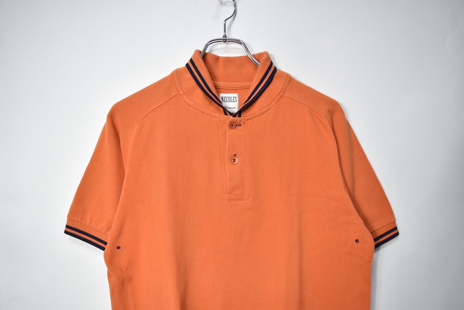 Needles NEEDLES/plain polo shirt/24059 - 0533 47.5 Size US M / EU 48-50 / 2 - 4 Thumbnail