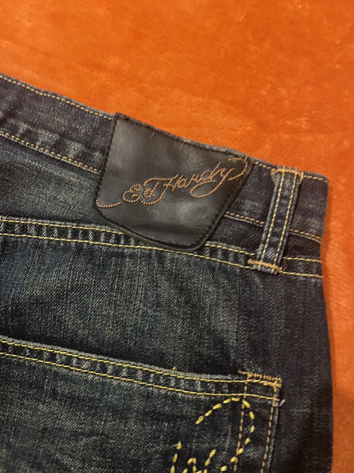 Vintage Back Pocket Spell-out Ed Hardy Jeans Size US 36 / EU 52 - 4 Thumbnail