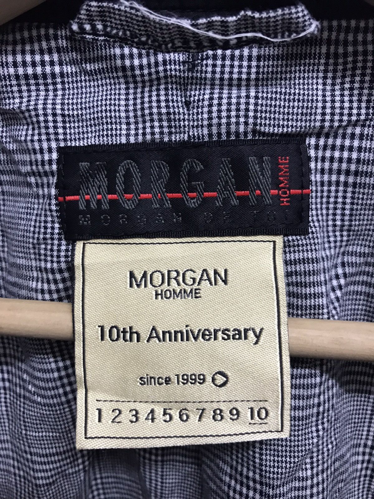 Japanese Brand LONG COAT MORGAN HOMME 10th Anniversary women Size US L / EU 52-54 / 3 - 9 Thumbnail