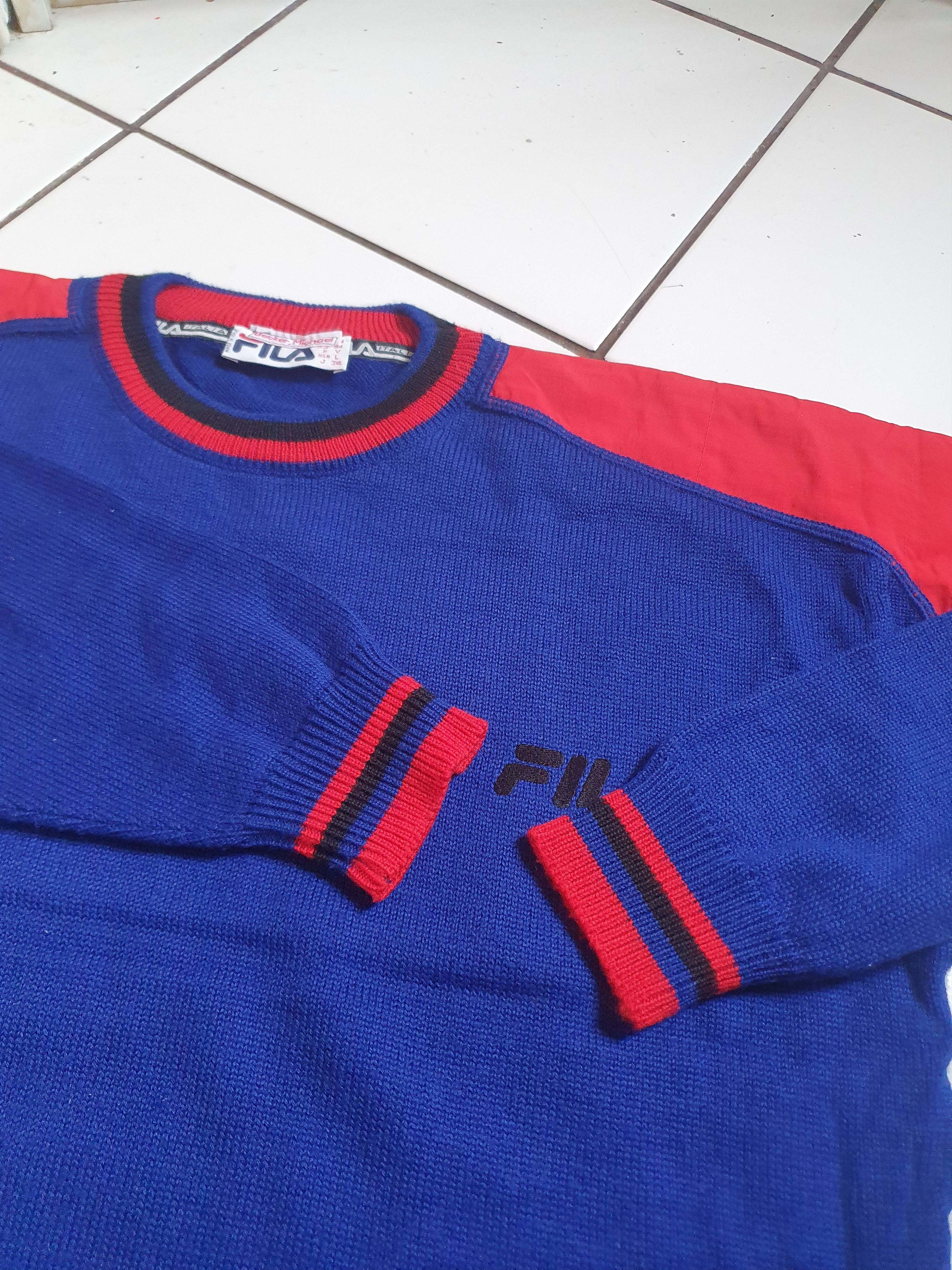 Fila × Vintage Fila Vtg Made in Italy SWAG sweater,sz L Size US L / EU 52-54 / 3 - 9 Thumbnail