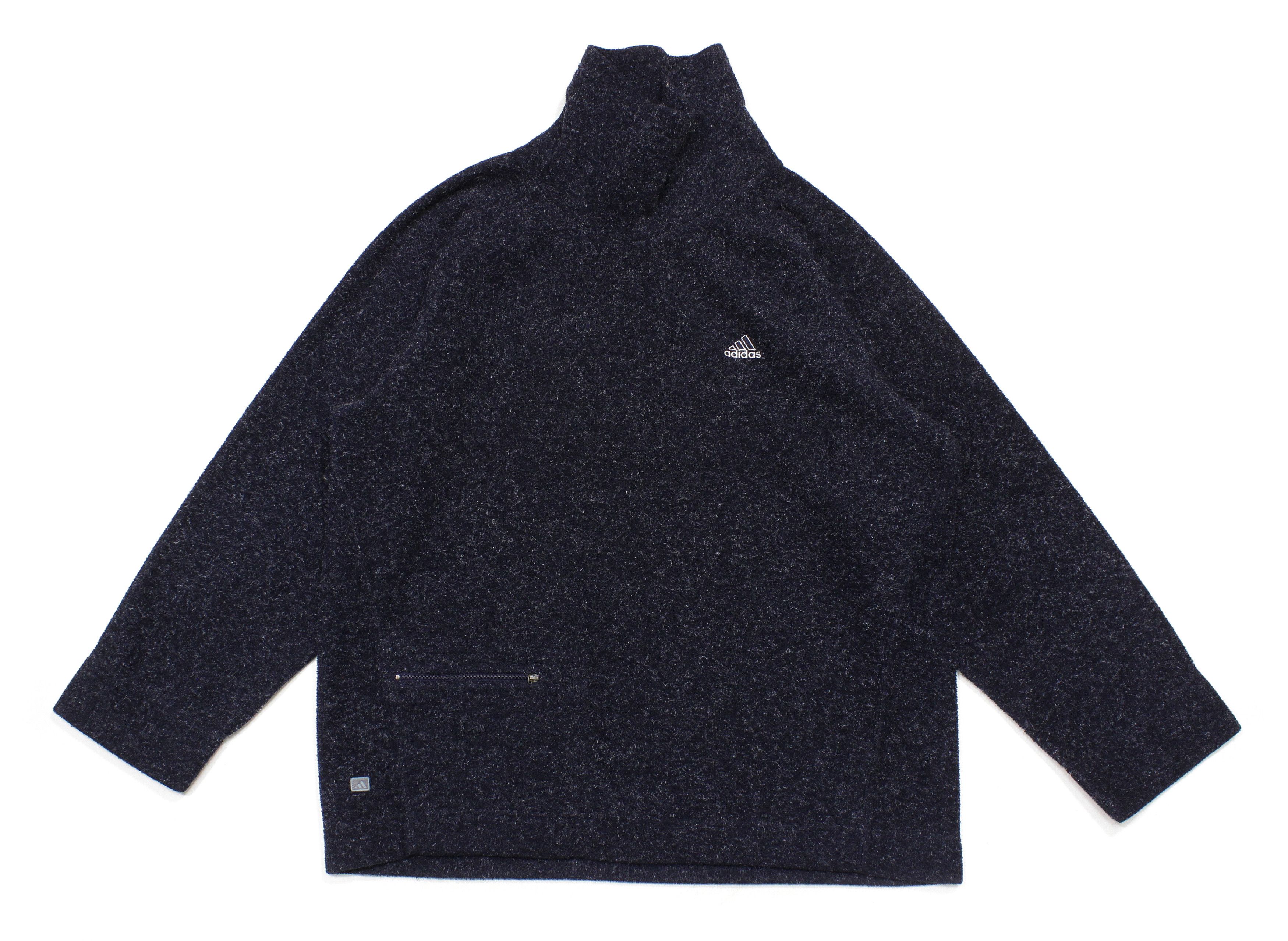 Adidas 2001 Logo Fleece Melange High Neck Size US M / EU 48-50 / 2 - 1 Thumbnail