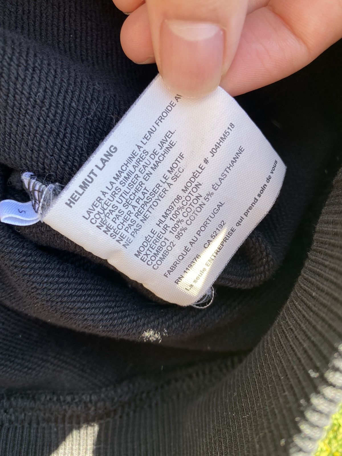 Helmut Lang BLACK Helmut Lang Laws Spellout Hoodie Hooded Sweatshirt Size US S / EU 44-46 / 1 - 6 Thumbnail