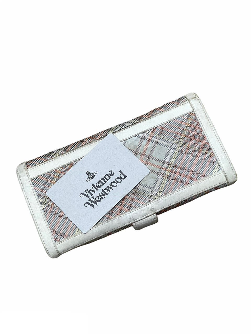 Vivienne Westwood Vivienne Westwood Plaid Gamaguchi Folded Wallet Size ONE SIZE - 3 Thumbnail
