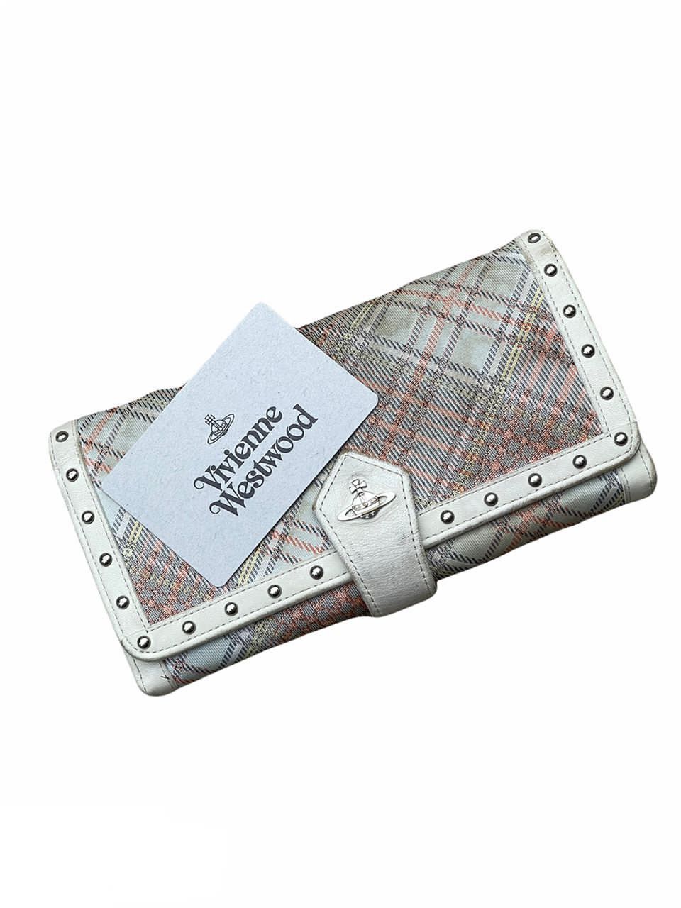 Vivienne Westwood Vivienne Westwood Plaid Gamaguchi Folded Wallet Size ONE SIZE - 1 Thumbnail