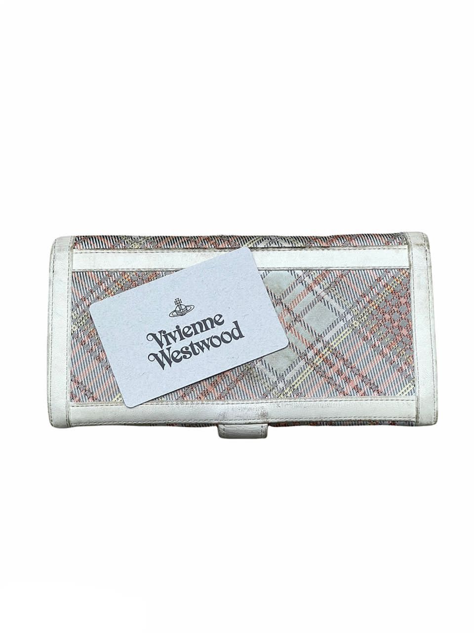 Vivienne Westwood Vivienne Westwood Plaid Gamaguchi Folded Wallet Size ONE SIZE - 4 Thumbnail