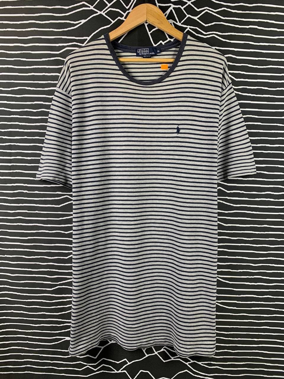 Polo Ralph Lauren Vtg 90s Polo Ralph Lauren Stripe Tee Size US XL / EU 56 / 4 - 2 Thumbnail