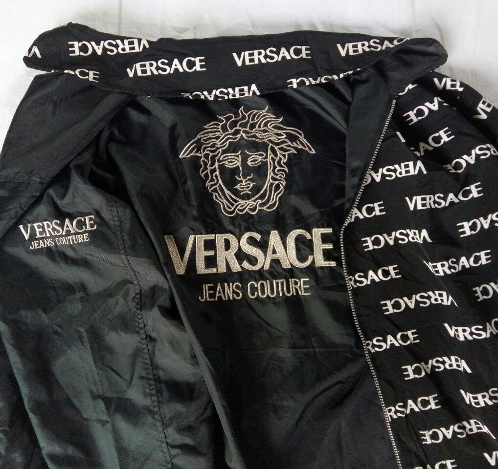 Versace Vintage Versace Jacket Reversible Windbreaker Medusa Head Monogram Baroque not fendi supreme gucci Grailed