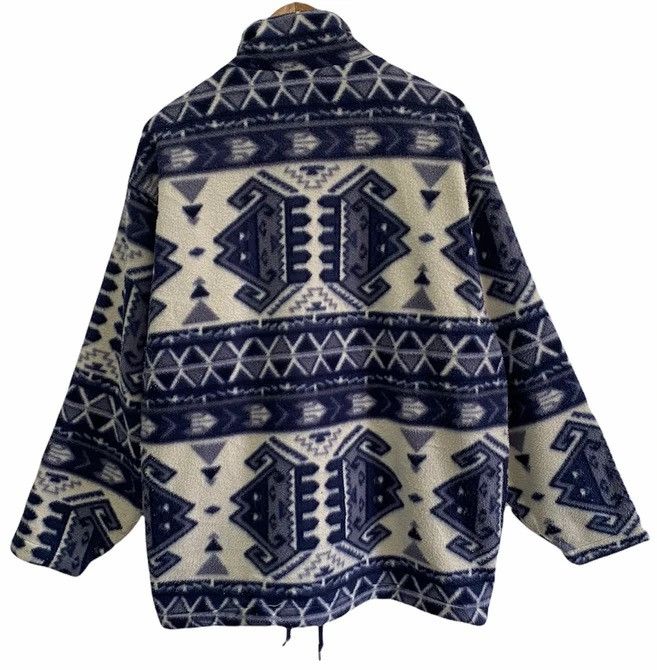 Japanese Brand VINTAGE TRUNK OUTDOOR NAVAJO AZTEC DESIGN WOOL FLEECE JACKET Size US XL / EU 56 / 4 - 2 Thumbnail