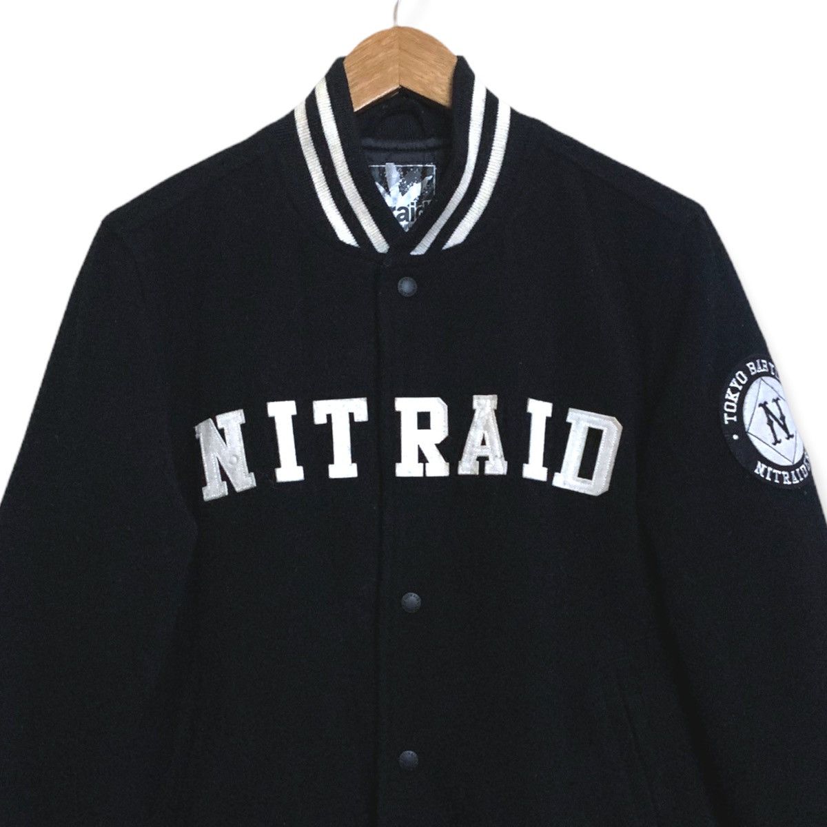 Nitraid Nitraid Tokyo Babylon Nitraiders Baseball Wool Blend Jacket Size US M / EU 48-50 / 2 - 2 Thumbnail