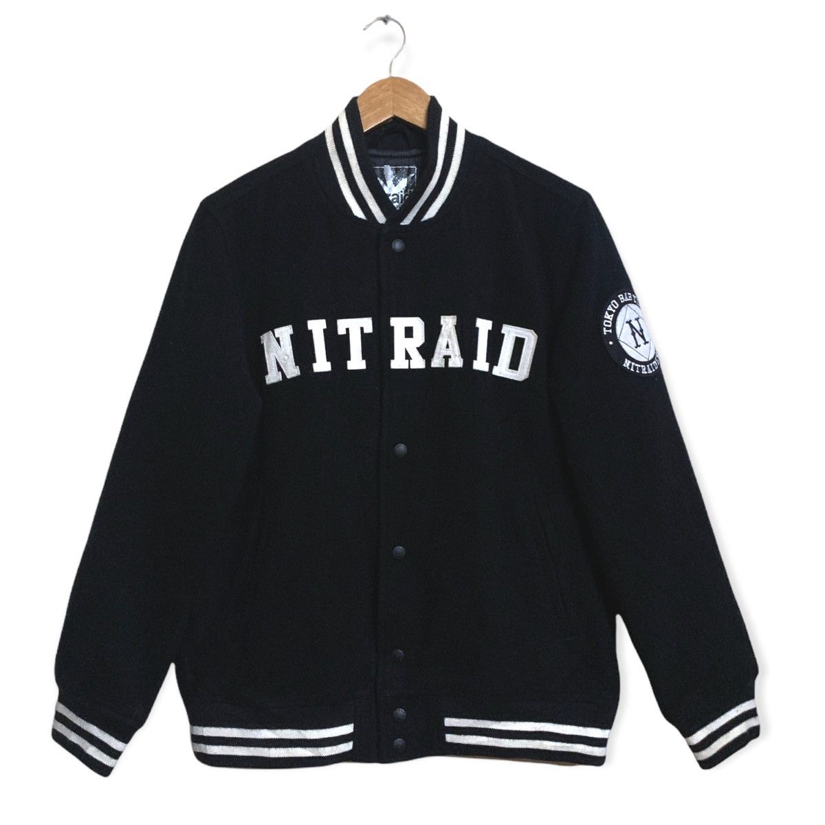 Nitraid Nitraid Tokyo Babylon Nitraiders Baseball Wool Blend Jacket Size US M / EU 48-50 / 2 - 1 Thumbnail