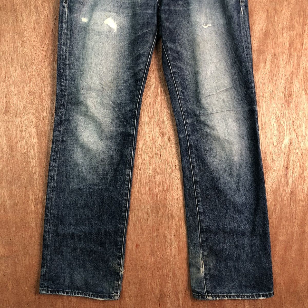 Gap DLL Gap Japan Blue distressed Denim Jeans Pants #c243 Size US 32 / EU 48 - 3 Thumbnail