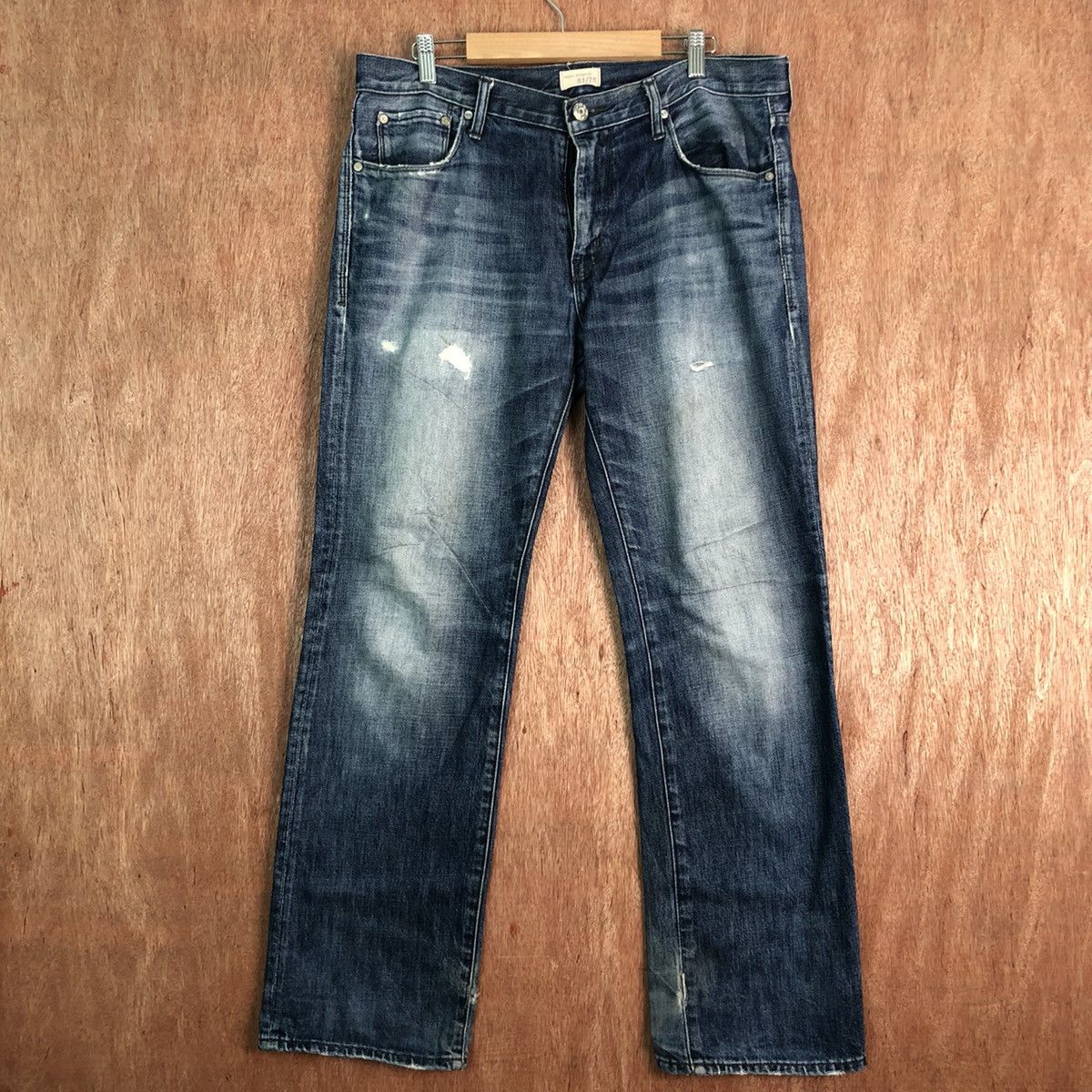 Gap DLL Gap Japan Blue distressed Denim Jeans Pants #c243 Size US 32 / EU 48 - 1 Thumbnail
