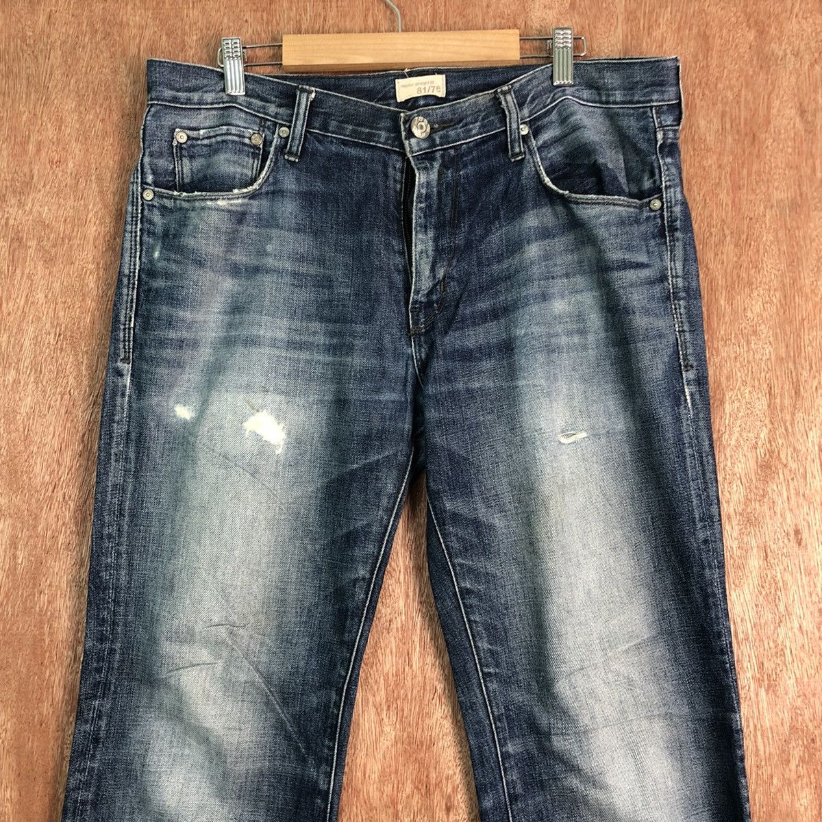 Gap DLL Gap Japan Blue distressed Denim Jeans Pants #c243 Size US 32 / EU 48 - 2 Thumbnail