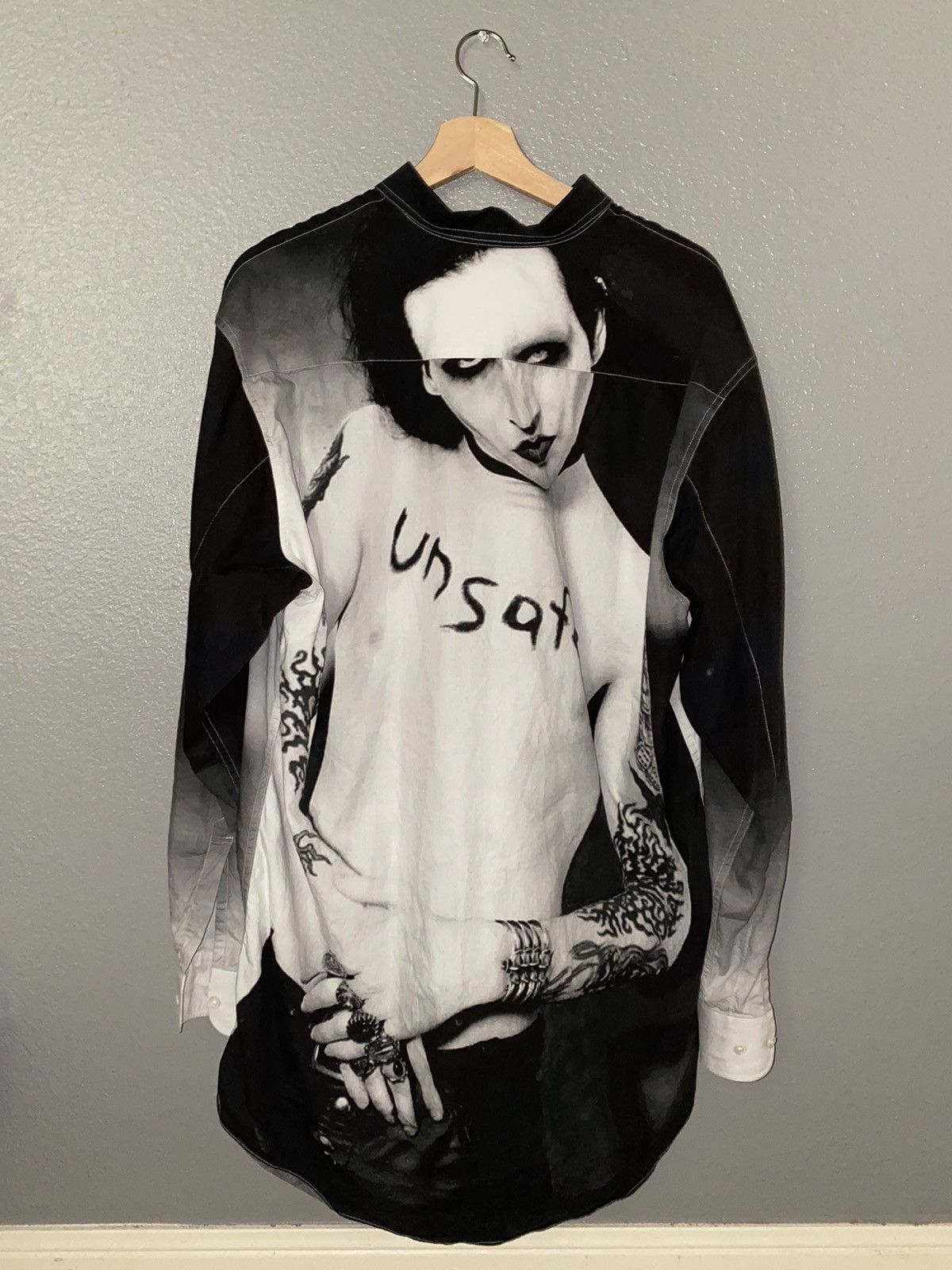 Vetements Vetements Marilyn Manson Printed Shirt - Black FW18 | Grailed