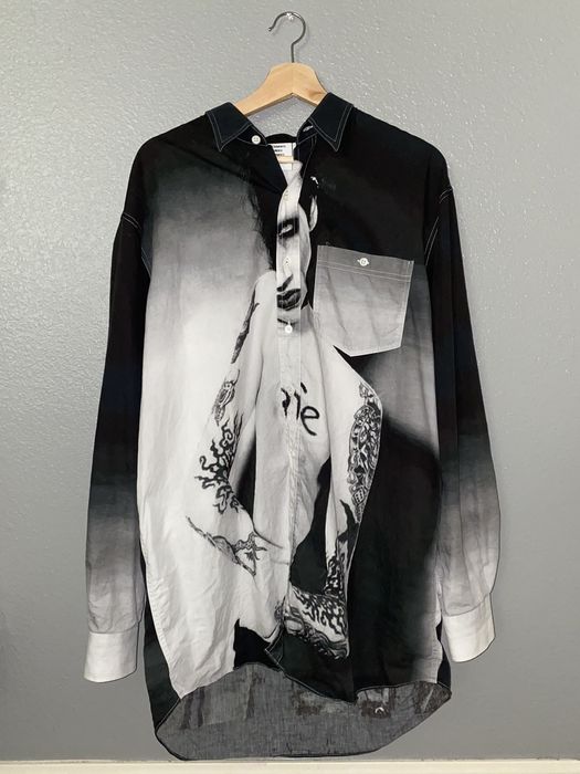 VETEMENTS maririn manson - シャツ