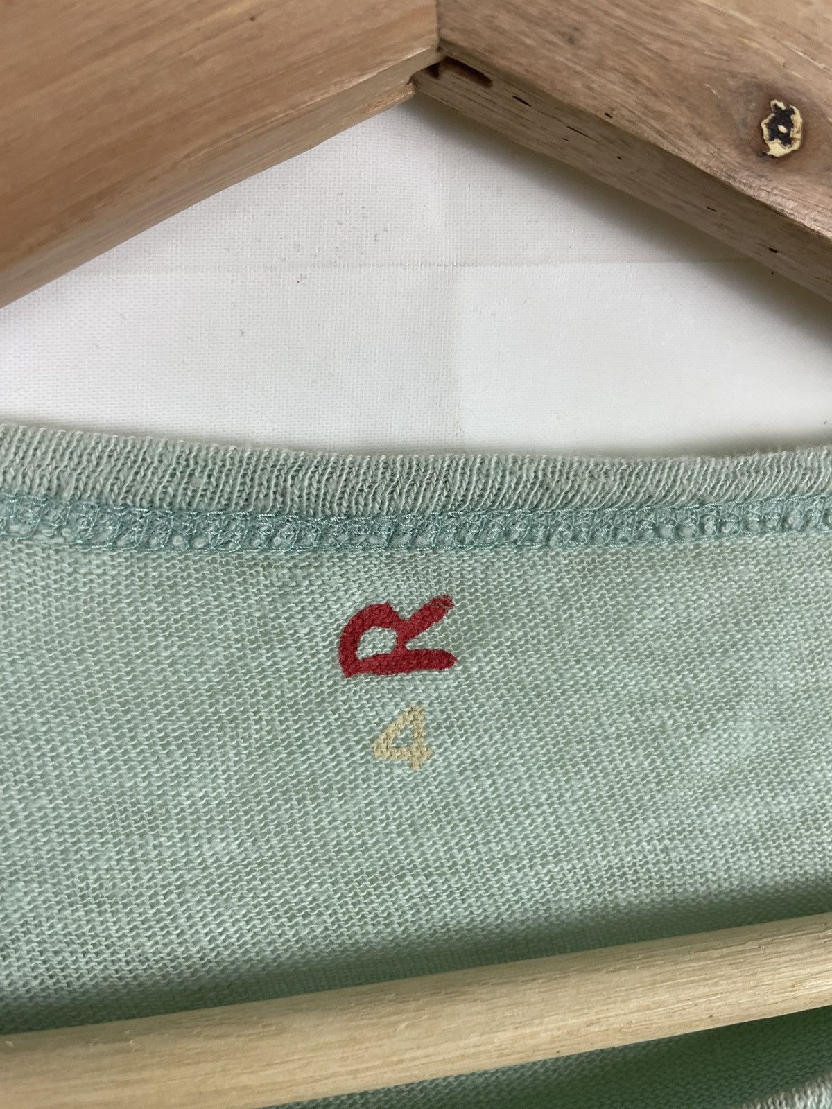 45rpm × Japanese Brand 45rpm Japan Slub Cotton Tee | Seafoam | Sz 4 Size US M / EU 48-50 / 2 - 4 Thumbnail