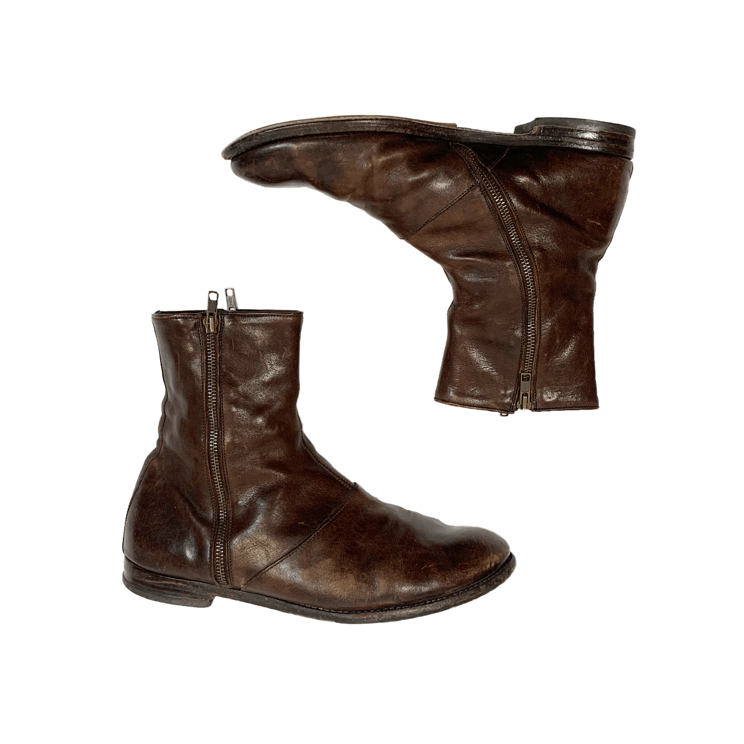 Alexander McQueen × Vintage 2009 Alexander McQueen archive leather boots&spats Size US 10 / EU 43 - 3 Thumbnail