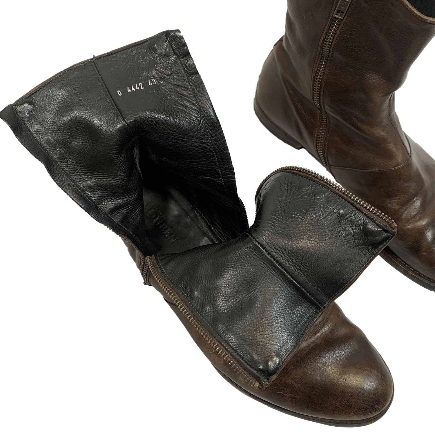 Alexander McQueen × Vintage 2009 Alexander McQueen archive leather boots&spats Size US 10 / EU 43 - 5 Thumbnail