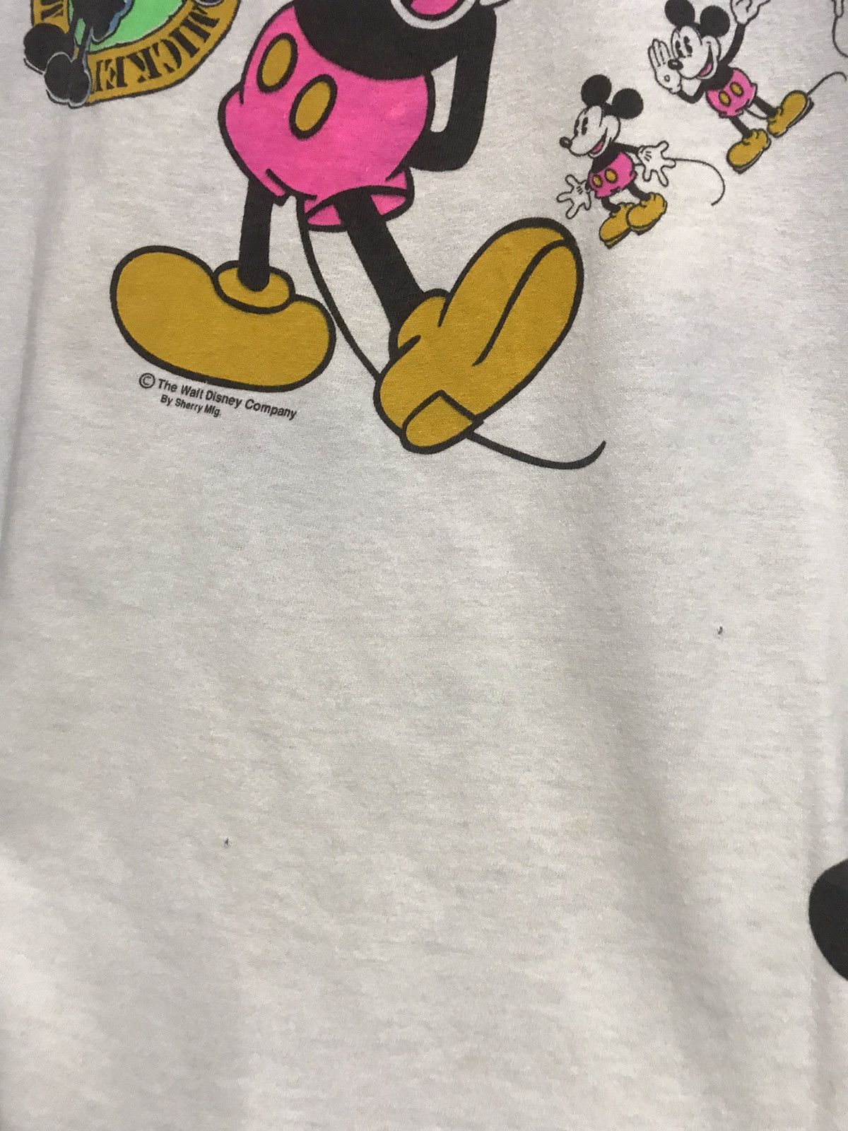 Mickey Mouse × Vintage RARE VINTAGE DISTRESSED MICKEY OVERPRINT TSHIRT Size US XL / EU 56 / 4 - 18 Thumbnail