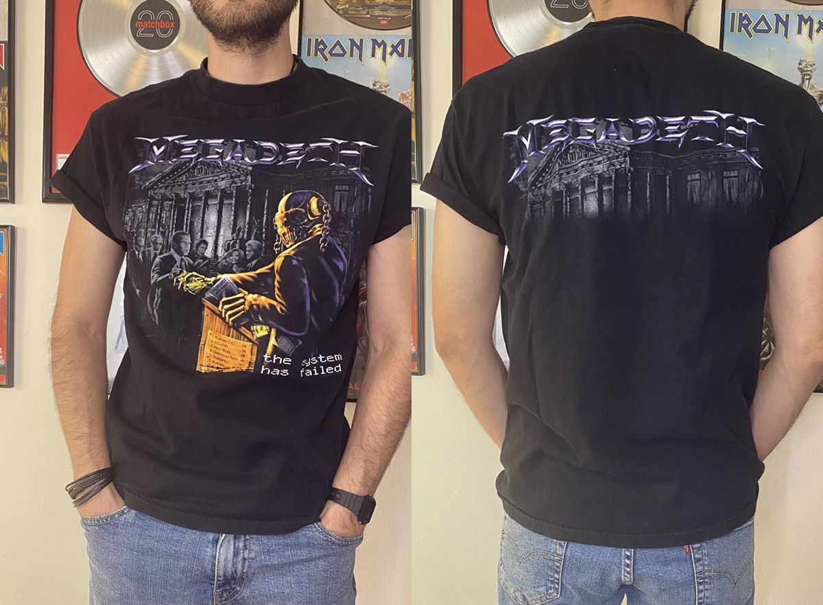 Megadeth 2004 the system has failed shirt