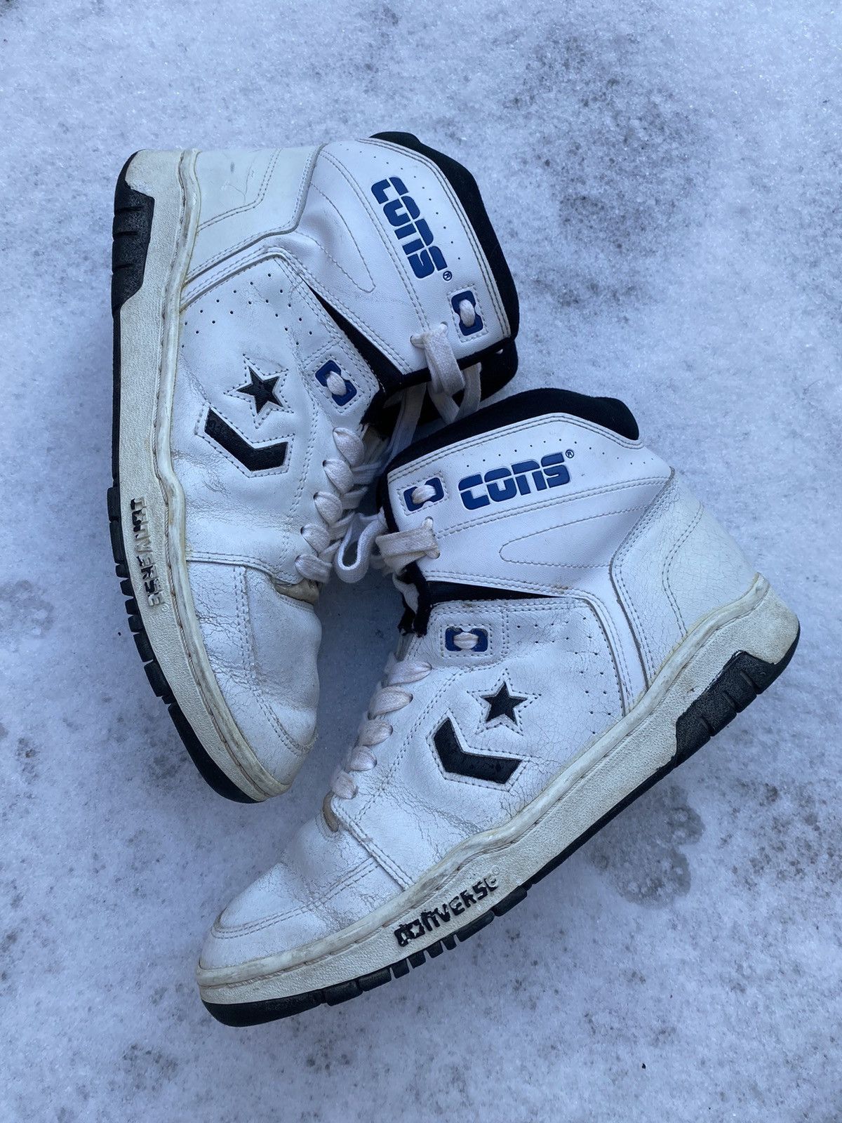 Vintage Vintage 1990s Converse Cons Hightop Sneakers Grailed