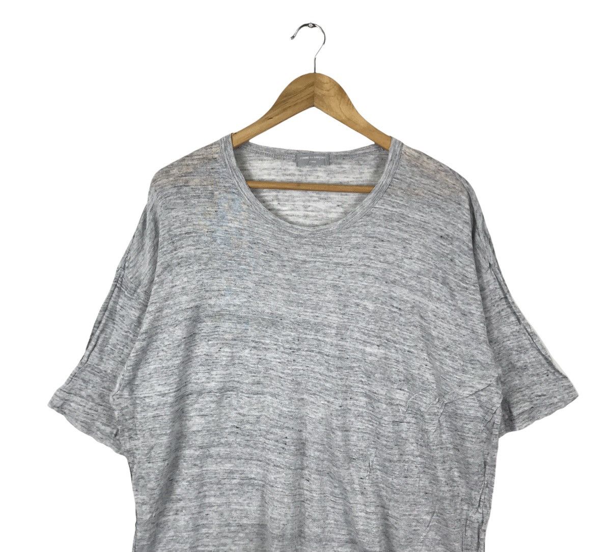 Comme des Garcons Vintage AD1998 Comme Des Garcons Homme Japan Plain T-Shirt Size US XL / EU 56 / 4 - 2 Thumbnail