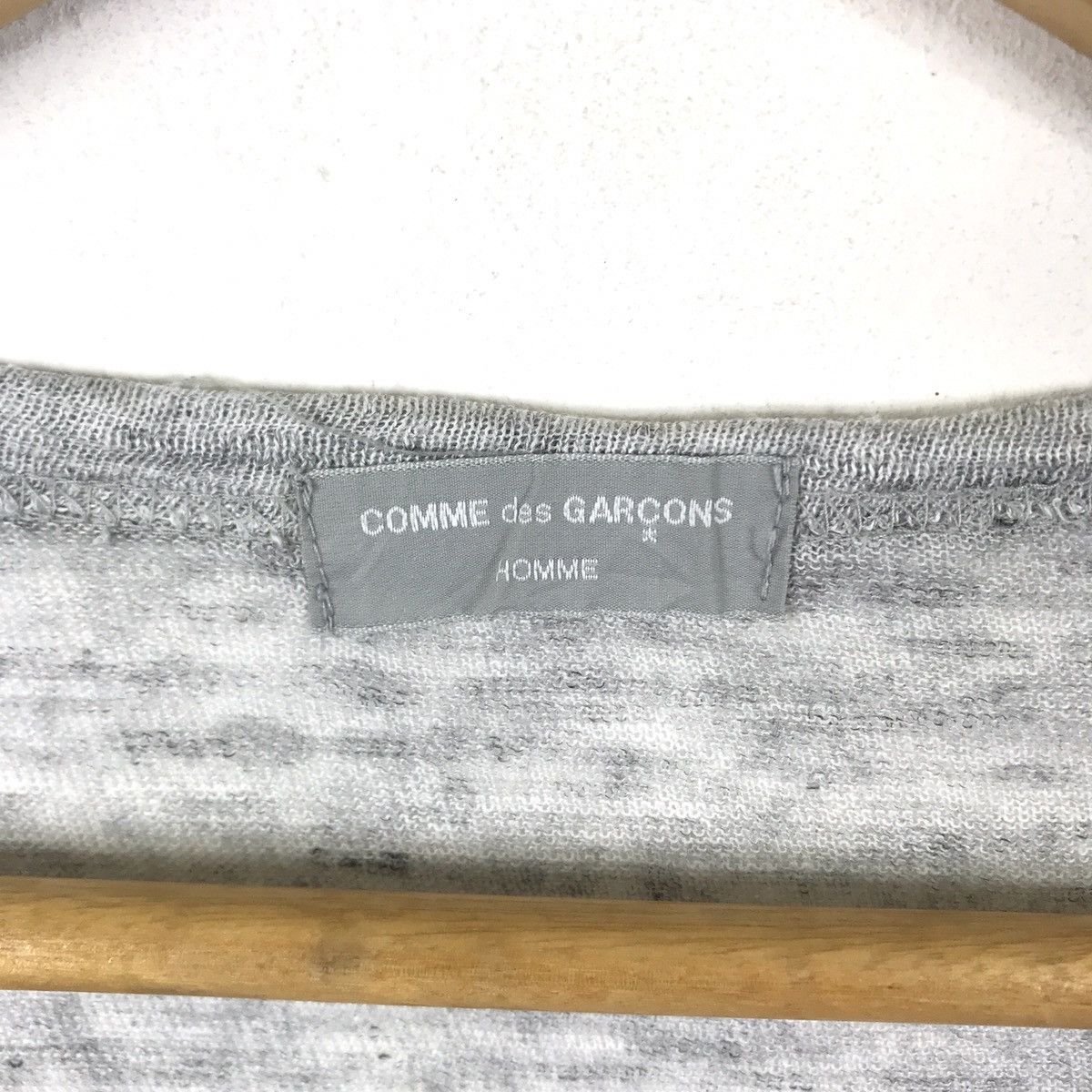 Comme des Garcons Vintage AD1998 Comme Des Garcons Homme Japan Plain T-Shirt Size US XL / EU 56 / 4 - 4 Thumbnail