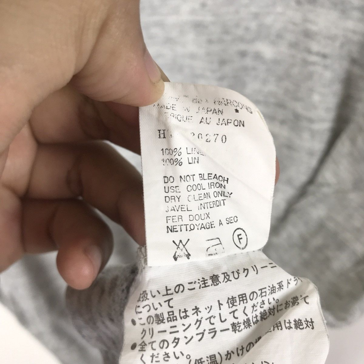 Comme des Garcons Vintage AD1998 Comme Des Garcons Homme Japan Plain T-Shirt Size US XL / EU 56 / 4 - 6 Thumbnail