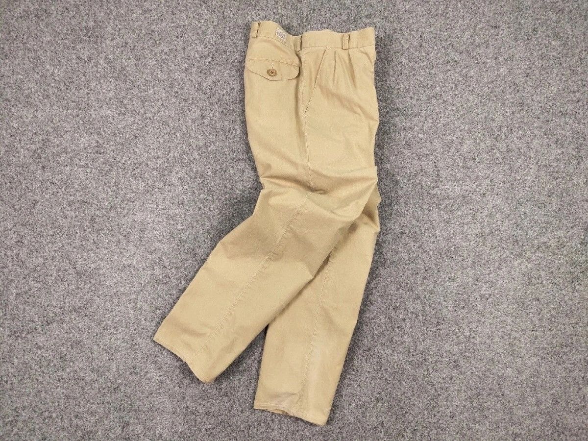 Lee × Vintage Vintage 80s USA Lee casual beige Trousers Pants Talon zip Size US 32 / EU 48 - 17 Thumbnail