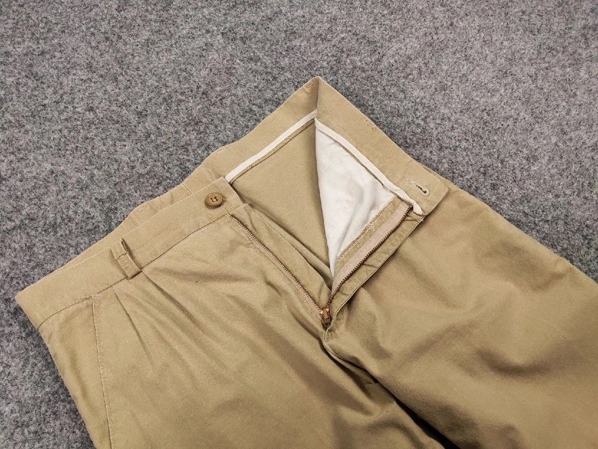 Lee × Vintage Vintage 80s USA Lee casual beige Trousers Pants Talon zip Size US 32 / EU 48 - 12 Thumbnail