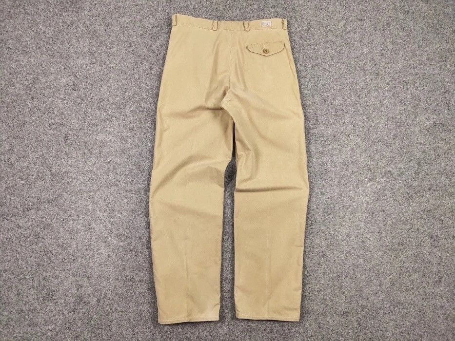 Lee × Vintage Vintage 80s USA Lee casual beige Trousers Pants Talon zip Size US 32 / EU 48 - 13 Thumbnail
