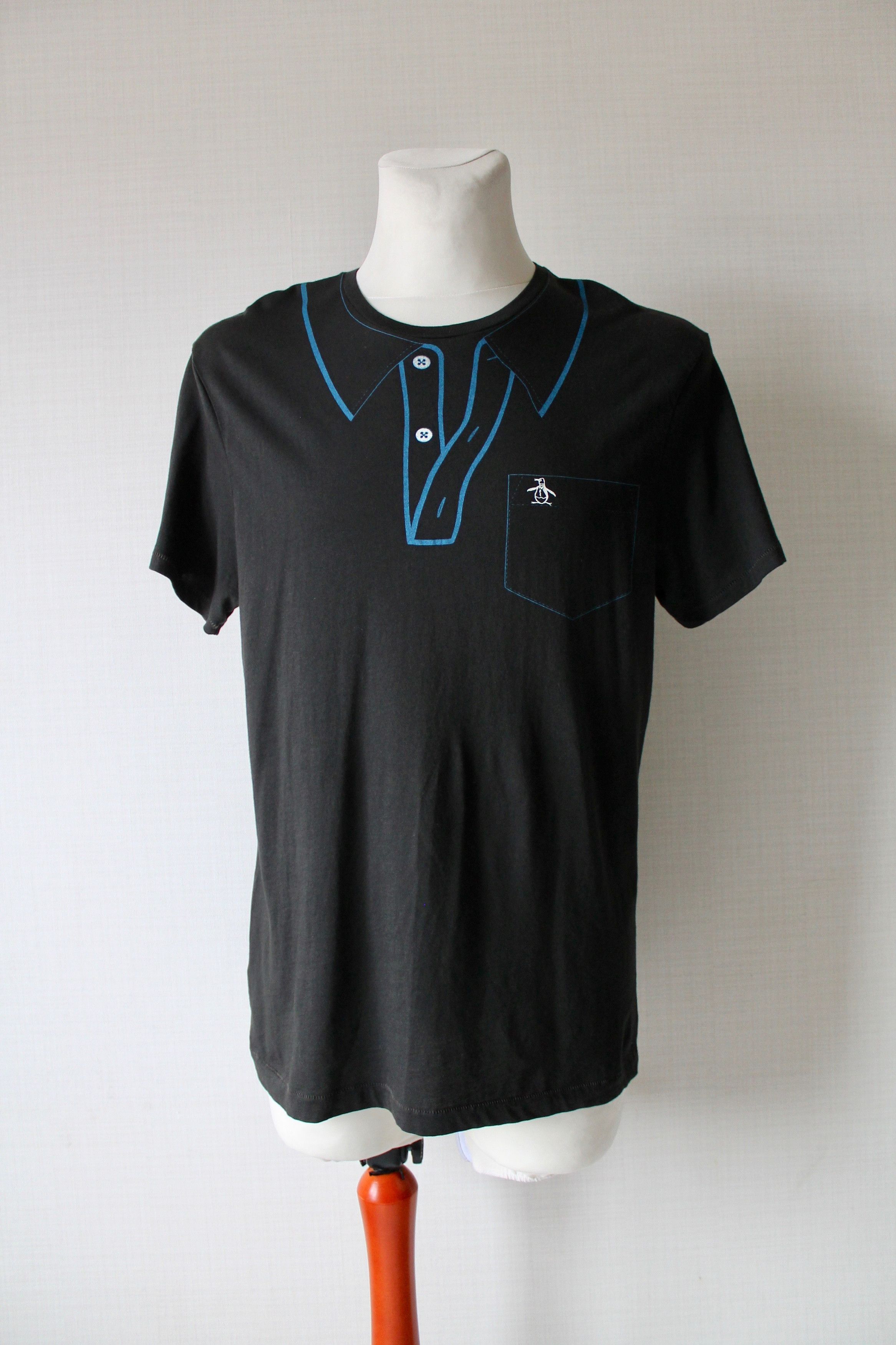 Original Penguin PENGUIN t shirt cotton caviar black tee Size US XL / EU 56 / 4 - 6 Thumbnail
