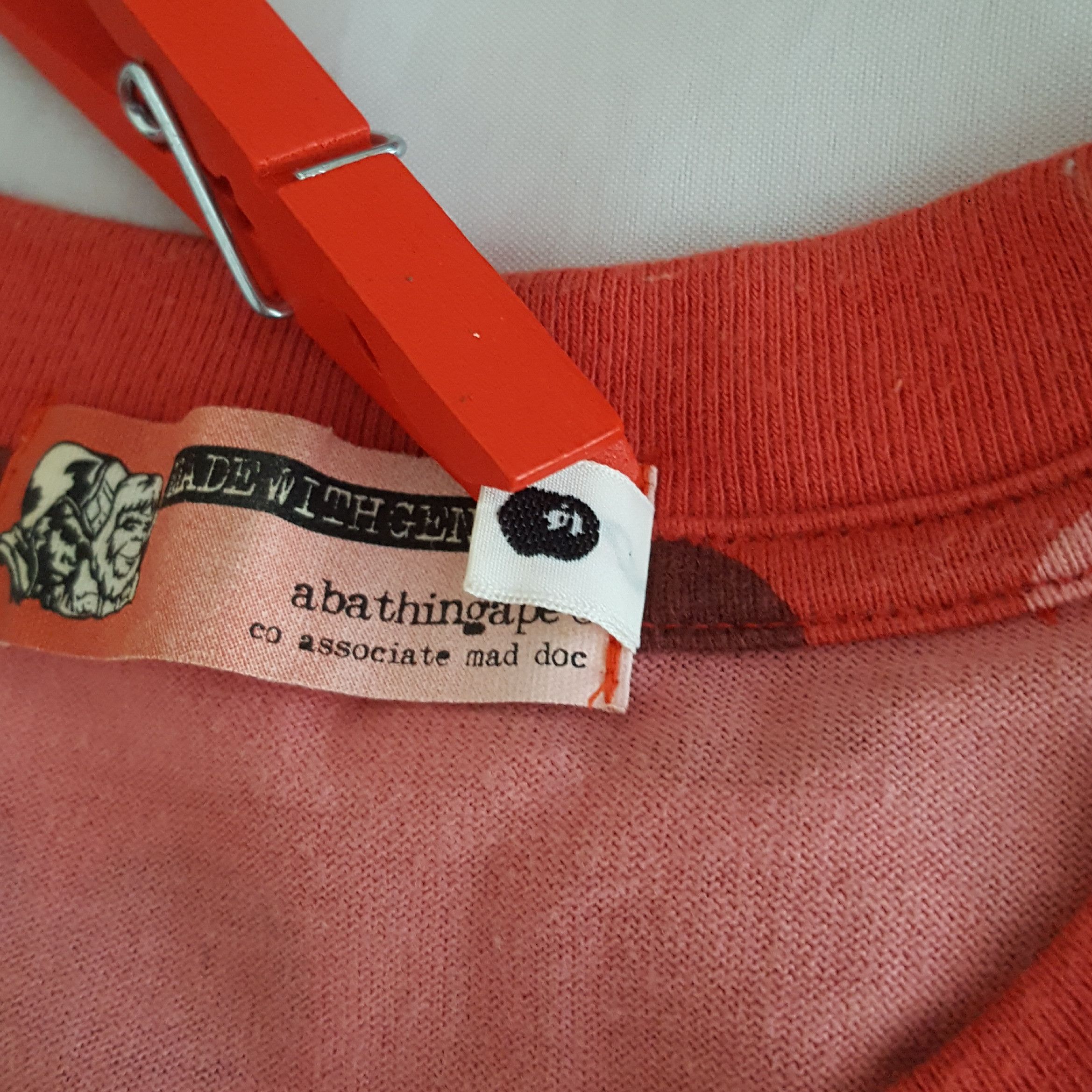 Bape Bape OG Red Camo Vintage Wash Tee Size US M / EU 48-50 / 2 - 6 Thumbnail