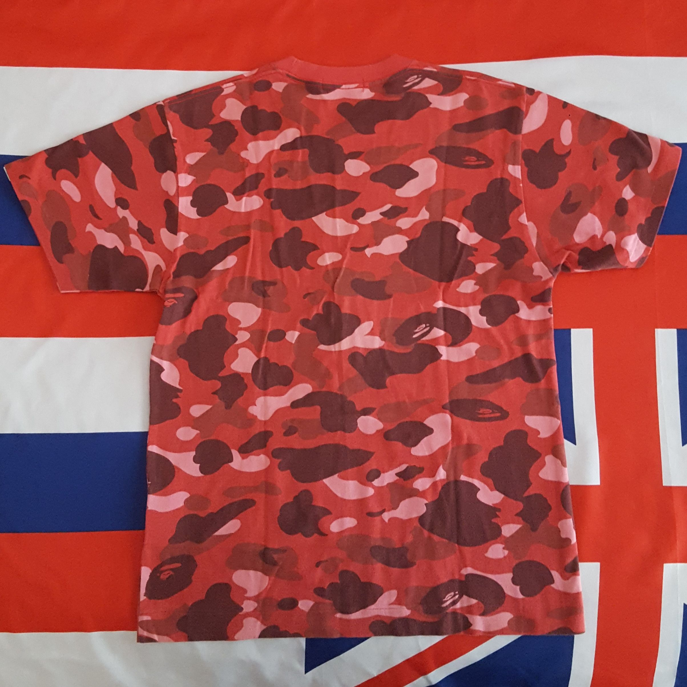 Bape Bape OG Red Camo Vintage Wash Tee Size US M / EU 48-50 / 2 - 2 Thumbnail