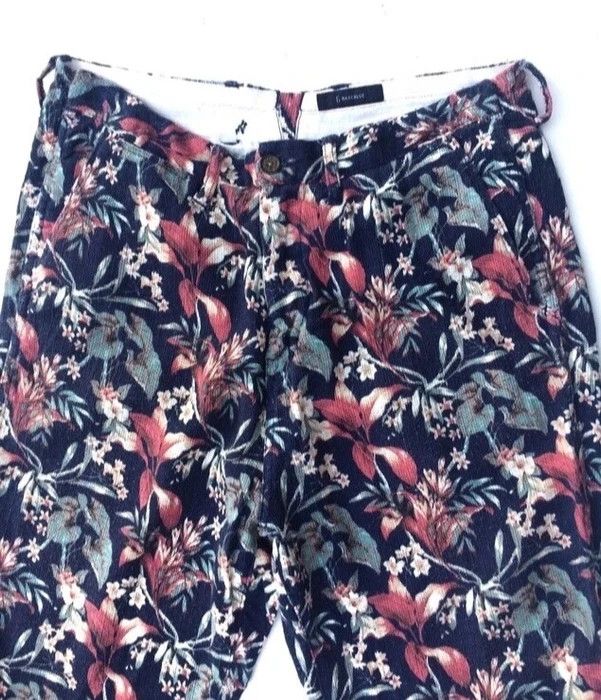 Japanese Brand Japanese Brand RageBlue Flower Japan Baggy Cropped Pant Size US 32 / EU 48 - 2 Thumbnail