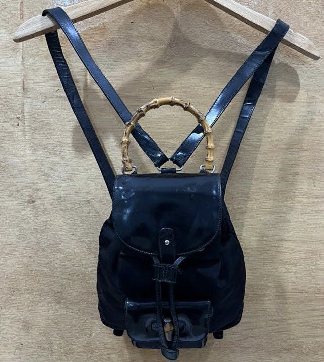 Vintage Gucci Bamboo Backpack