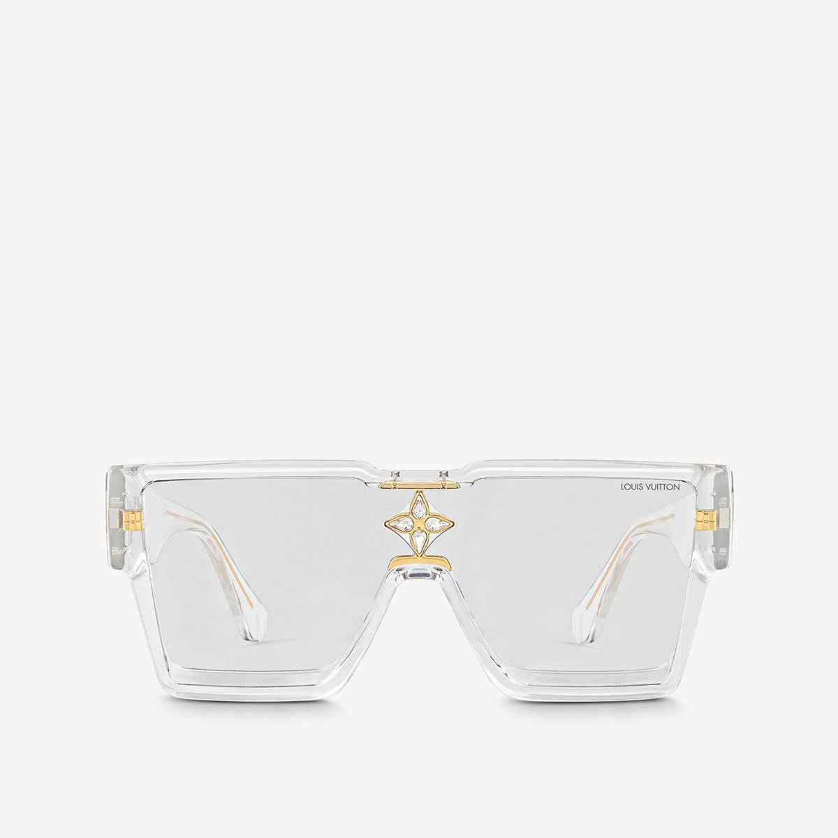 Louis Vuitton Louis Vuitton Transparent Clear Cyclone Sunglasses Size ONE SIZE - 4 Thumbnail