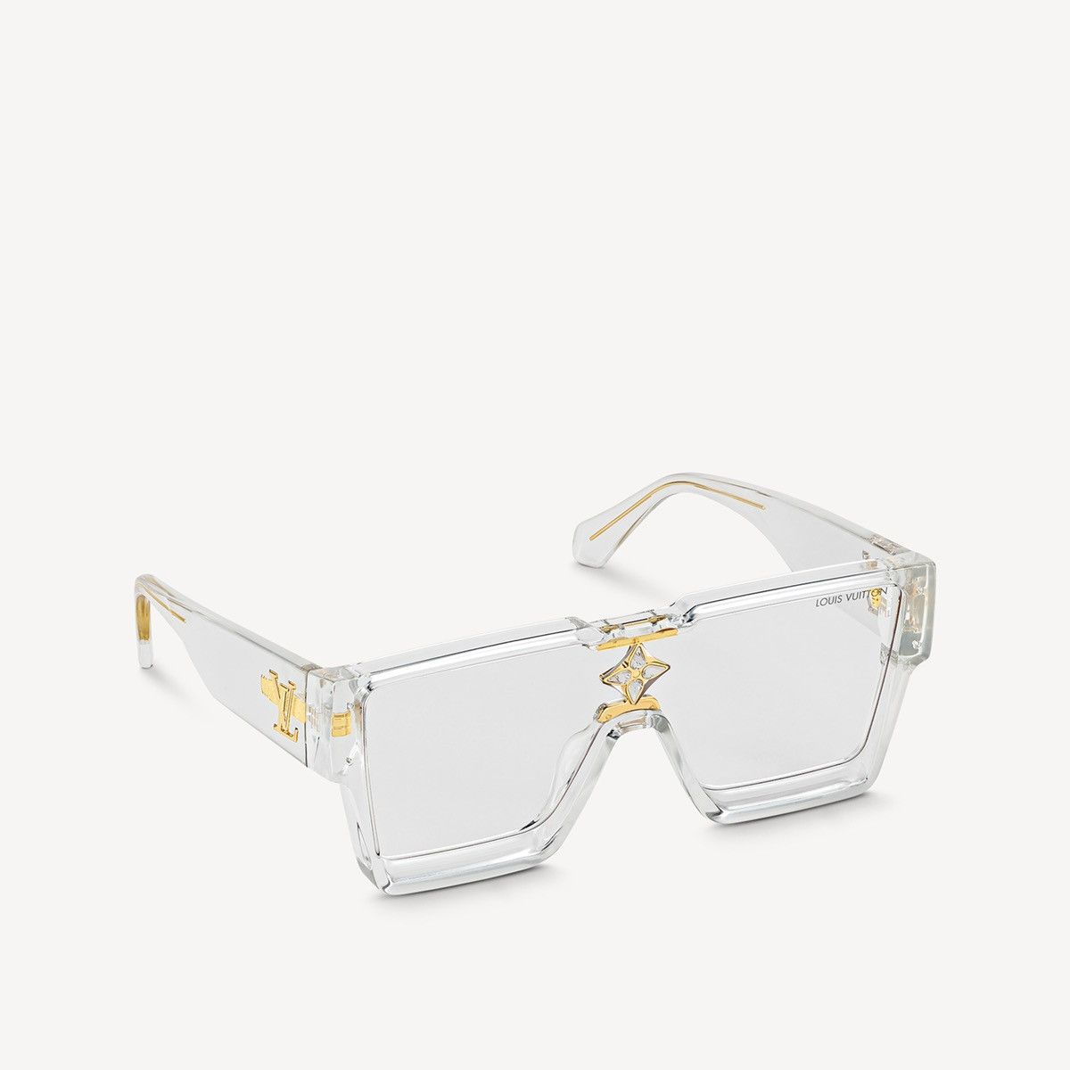 Louis Vuitton Louis Vuitton Transparent Clear Cyclone Sunglasses Size ONE SIZE - 2 Thumbnail