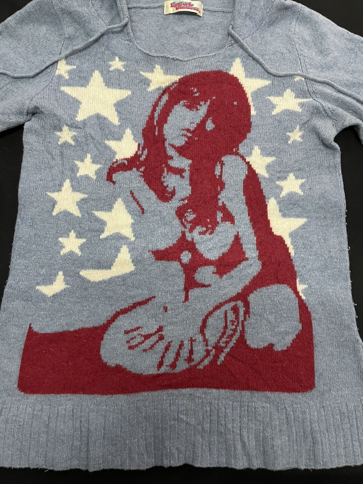 Hysteric Glamour × Japanese Brand HYSTERIC GLAMOUR Naked Girl Wool Pullover Hoodie Sweater Size US XS / EU 42 / 0 - 2 Thumbnail