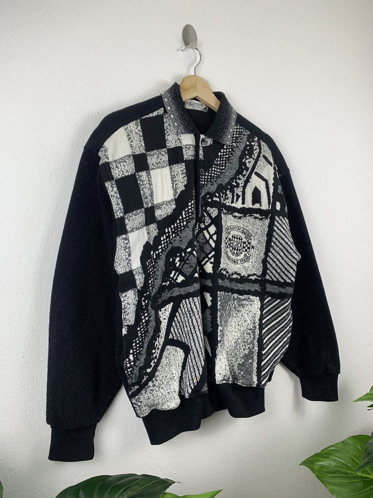 Japanese Brand × Vintage 🔥Vintage magix sun black collar sweatshirt Size US L / EU 52-54 / 3 - 3 Thumbnail